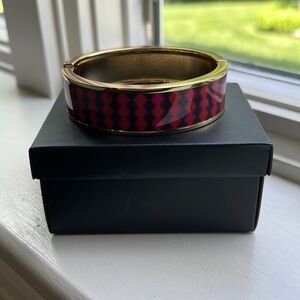 AVON NAVY PINK ORANGE CUFF BRACELET